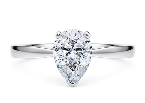 Delicacy in Hvidguld (9k) set with a Pære cut diamant.