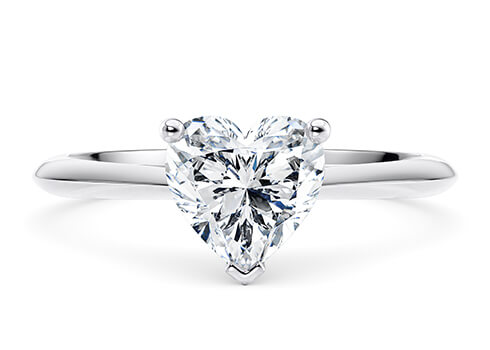 Hope in Platinum set with a Heart cut diamond.