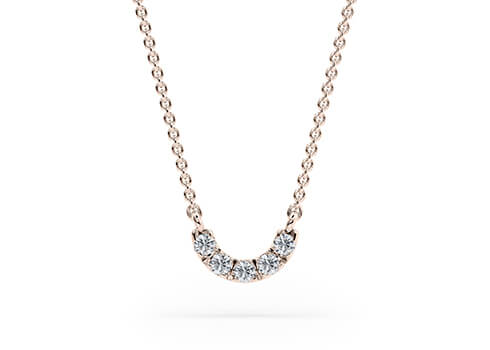Circlet Necklace in Rose Gold.