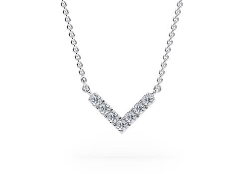 Gala Necklace in White Gold (9k)