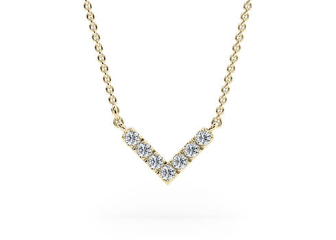 Gala Necklace in Yellow Gold.