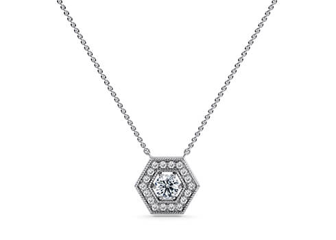 Olympia Necklace in 白金.