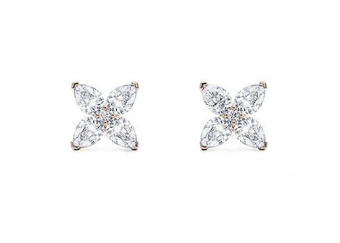 Rossetti Studs in Or rose