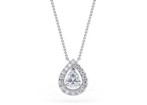 Aurelle Necklace in 白金.