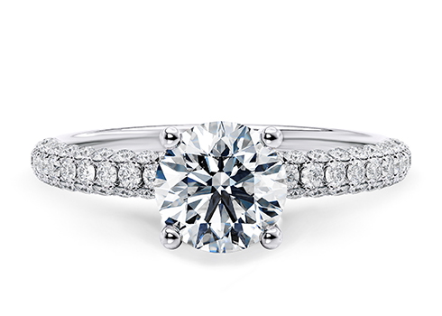 Muse in Platinum set with a Round cut diamond.
