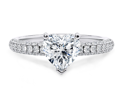 Muse in Platinum set with a Heart cut diamond.