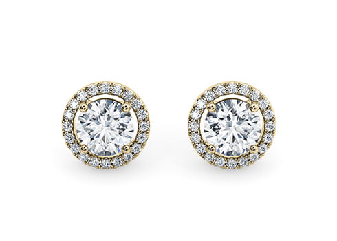Medici in Yellow Gold set with a Round cut diamond.