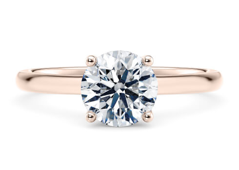 Paloma Engagement Ring in Or rose.