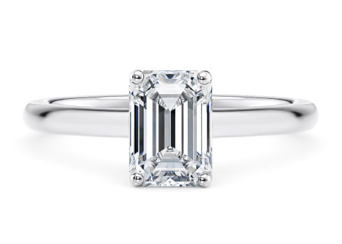Paloma in Hvidguld (9k) set with a Octagon cut diamant.