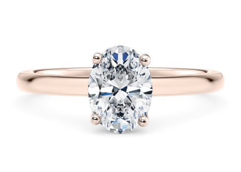 Paloma Engagement Ring in Or rose.