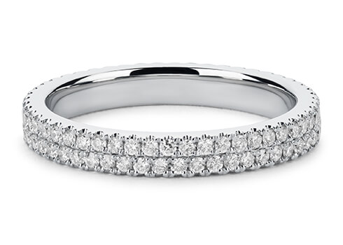 F-VS natuurlijke ovale en ronde diamant eternity band in 14/18K wit 8 mm breedte 4,5 ctw ovale diamant halo eternity ring in elke maat Sieraden Ringen Bruiloft & Verloving Trouwringen 