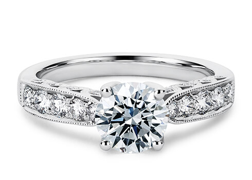 Grevinna in Platyna set with a Brylant cut diament.