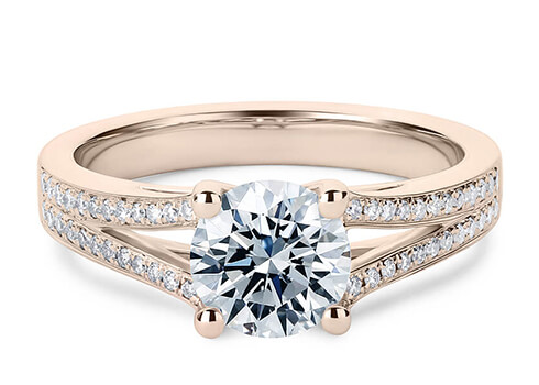 Este diseño puede usarse tan solo para un diamante o una piedra preciosa mayores de 0.50 quilates.