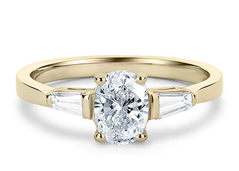 Cairo in Guld set with a Oval cut diamant.