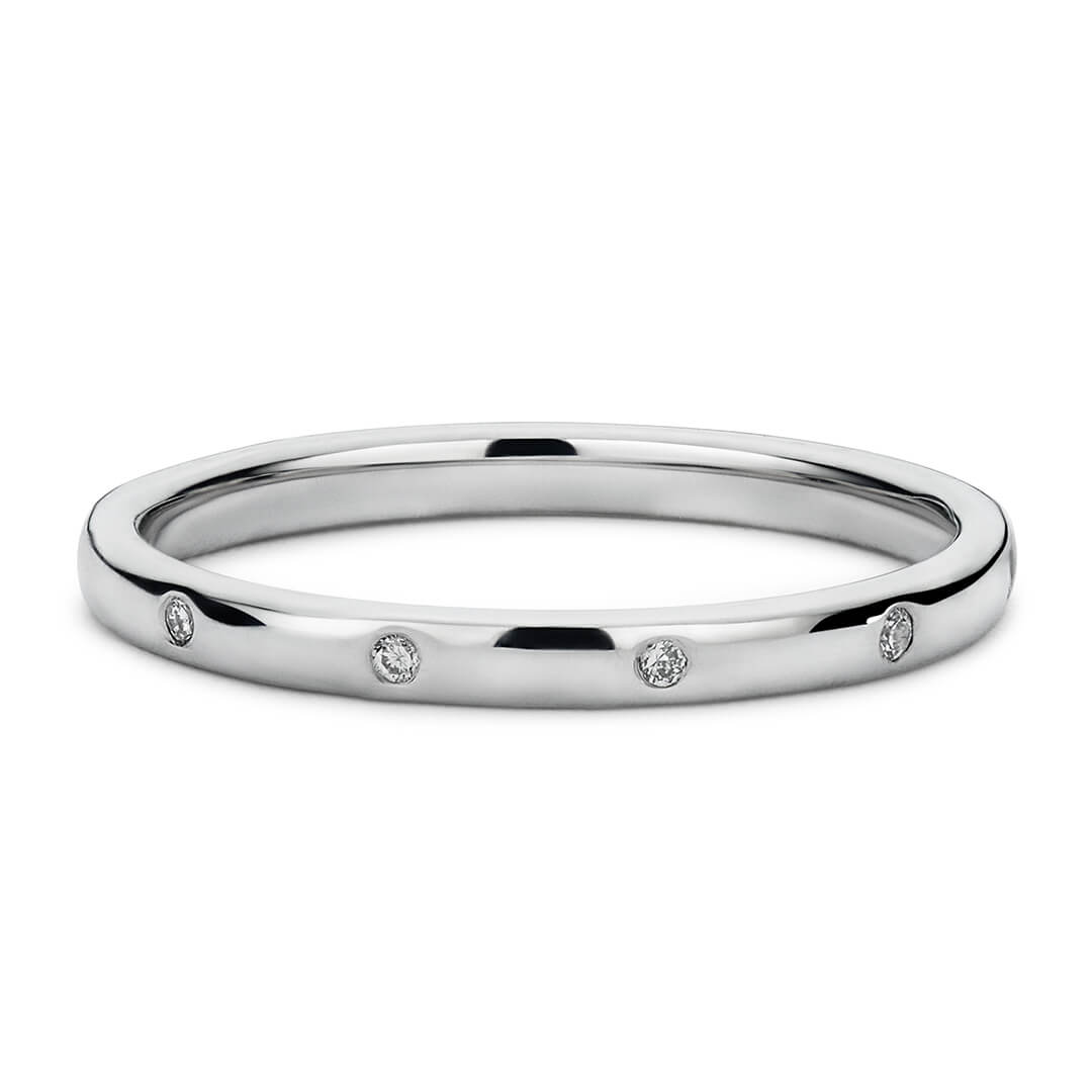 Wedding Ring in Platinum (950) with a Medium profile and 2.5mm width