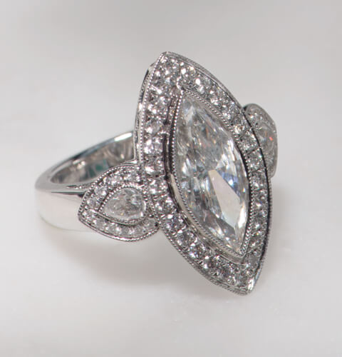 Vintage engagement ring influences