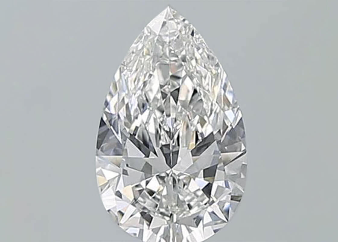 0.40 Карат Pear Диамант