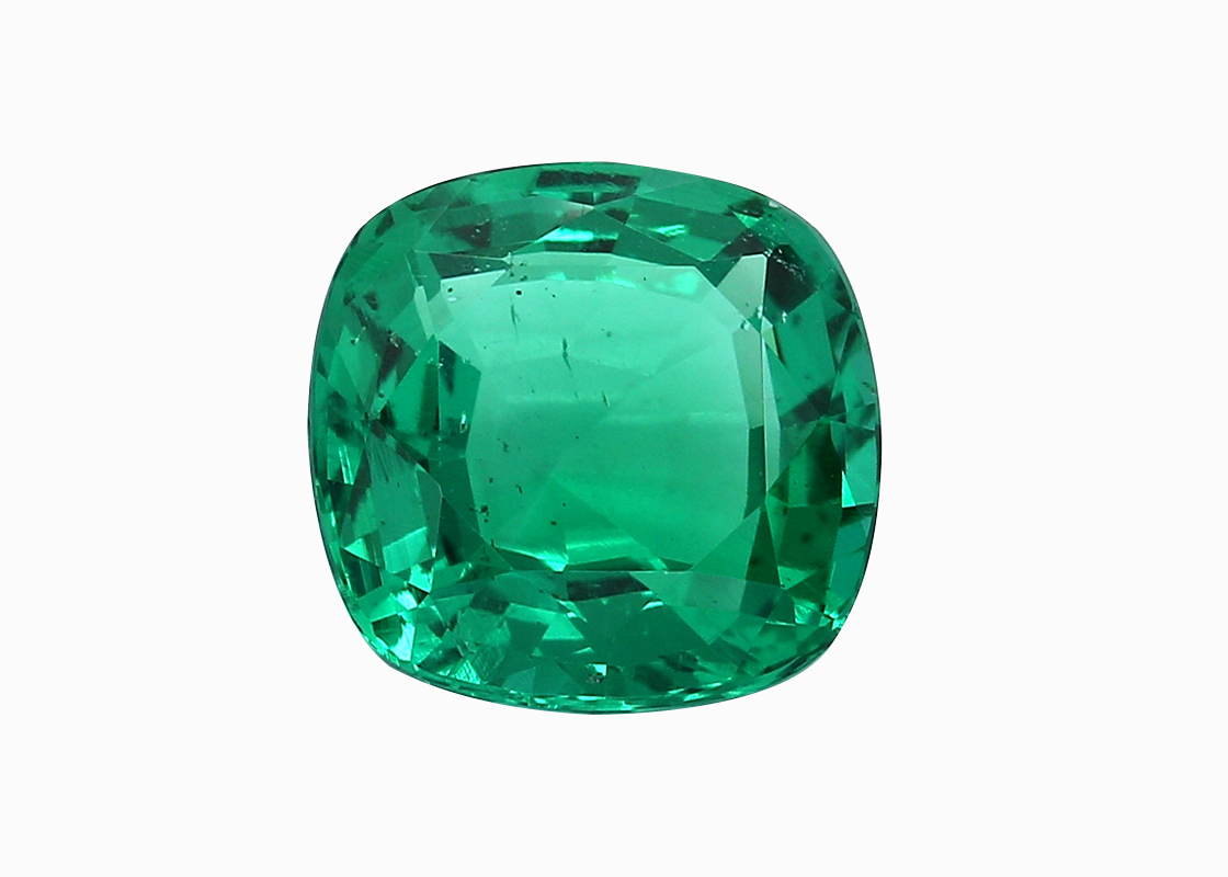 2.82 Carat Cushion Emerald