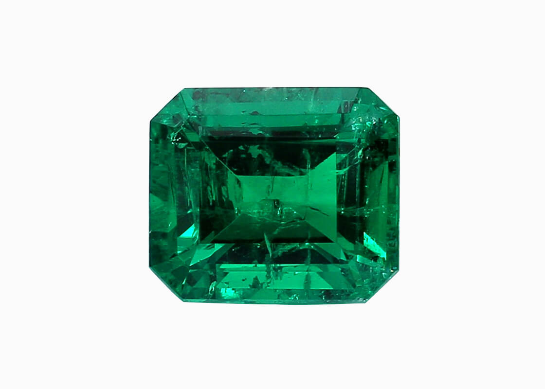 0.56 Karat Square Emerald