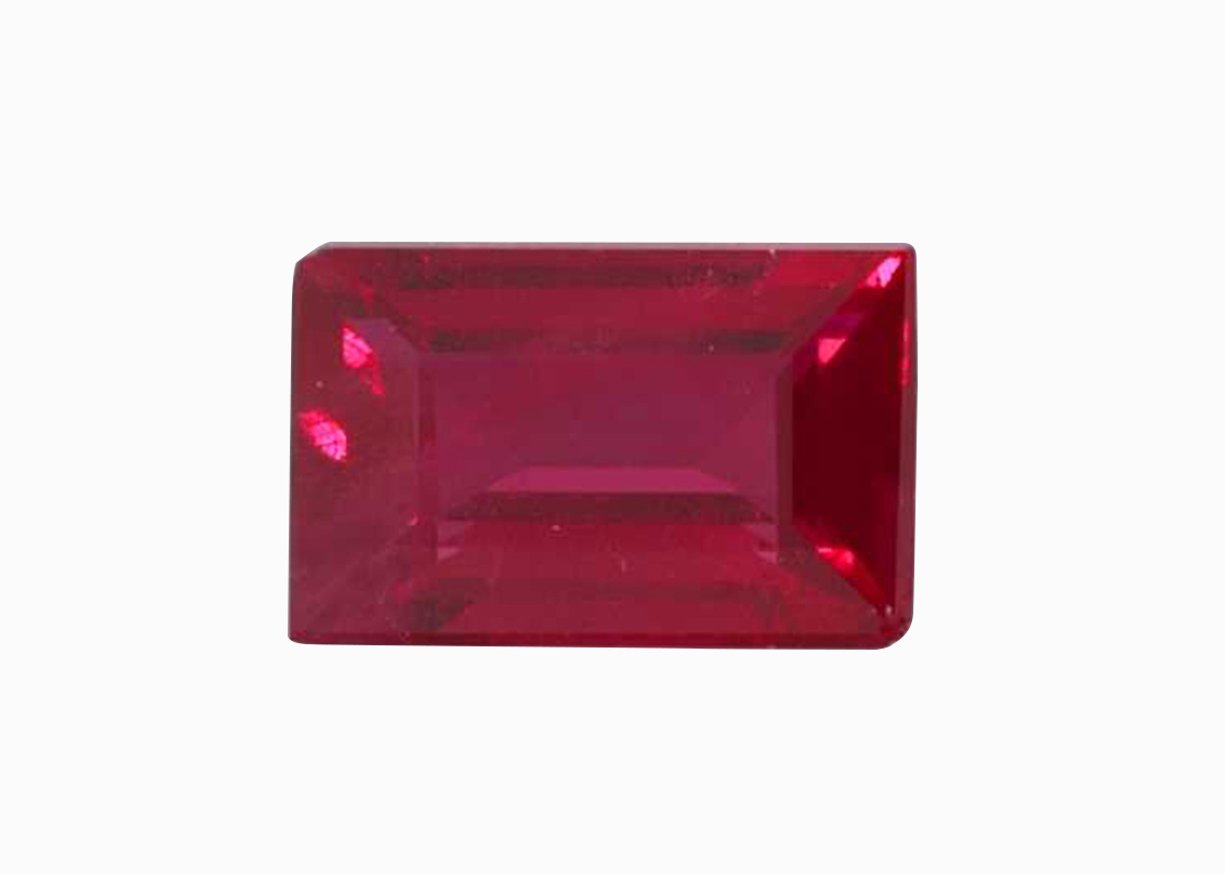 0.51 Carat Baguette Ruby